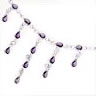 Unbranded Purple bead set Silver pendant
