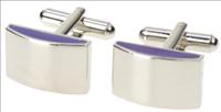 Unbranded Purple Bowed Edge Cufflinks by Simon Carter