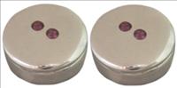 Unbranded Purple Crystal Button Covers by Babette Wasserman