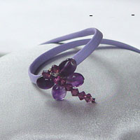 A beautiful amethyst and purple crystal drop drago