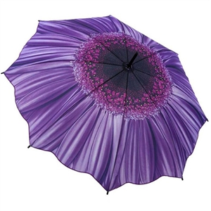 Unbranded Purple Flower Umbrella by Galleria