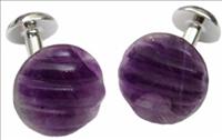Unbranded Purple Kae-Sa-Lak Cufflinks by Babette Wasserman