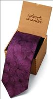 Unbranded Purple Leaf Tie by Robert Charles