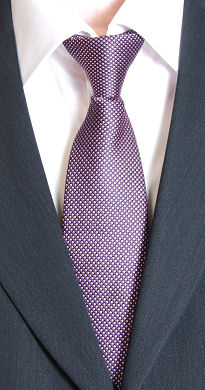 Unbranded Purple Pink Squares Clip-On Tie