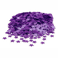 purple star metallic confetti