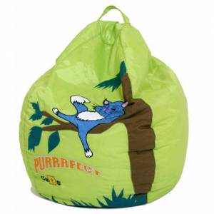 Unbranded Purrfect Cats Bean Bag - Green Tree