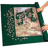 Space-saver storage for unfinished jigsaws. The bi