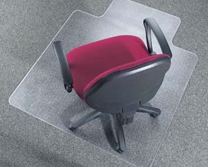 Unbranded PVC Rectangular lip carpet chairmat