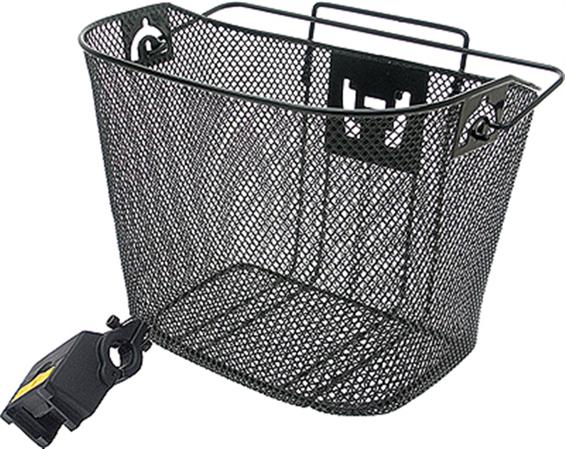 Vinyl coated alloy mesh construction - Fold-away handle for carrying when off-bike - Includes KWIX