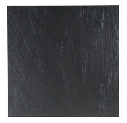 Unbranded QRock Black Wall and Floor Tile (15X15)