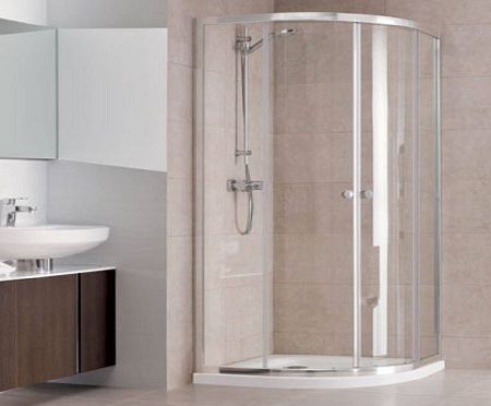 Unbranded Quadrant Bathroom Reversible Toughened Glass