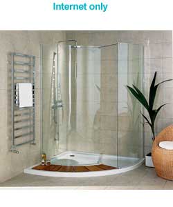 Unbranded Quadrant Walk-in Enclosure and Tray