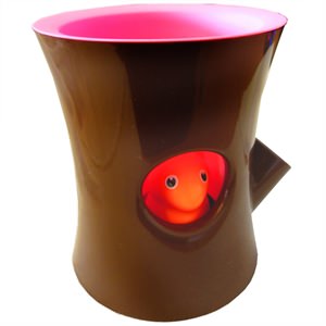 Unbranded Qualy Self Watering Plant Pot - Log and Squirrel
