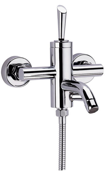 Unbranded Queensland Single Lever Bath Shower Mixer Wall Mounted