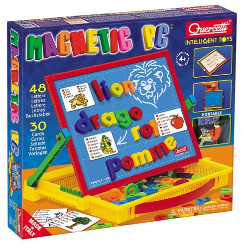 Quercetti - 48 Magnetic Letters- Treasure Trove