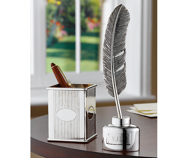 Unbranded Quill and Ink Pot, Personalised