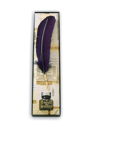 Unbranded Quill and Ink Set - Blue