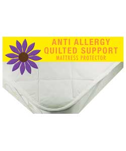 Unbranded Quilted Support Anti-Allergy Mattress Protector Double Bed