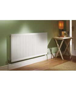 Unbranded Quinn Ideal Double Convector Radiator - White - 300 x 1000mm