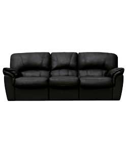 Unbranded Quinn Large Recliner Sofa - Black