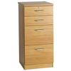 R White 4 Drawer Combination Unit M-4CU