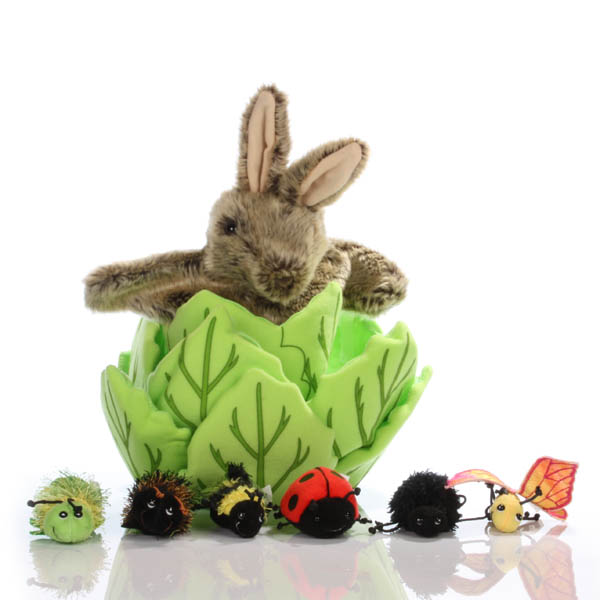Unbranded Rabbit in a Lettuce - Hide-away Puppet