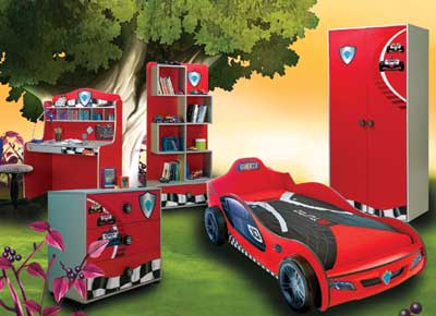 Unbranded RACER CHEST OF DRAWERS 3 DRAWER PAINTED