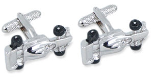 Unbranded Racing Car Cufflinks