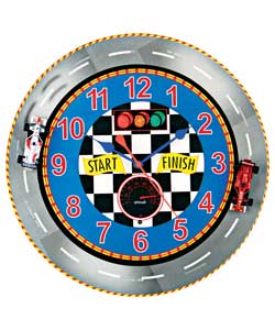 Unbranded Racing Cars Wall Clock