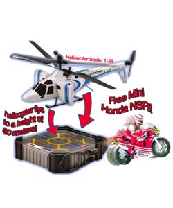 Radio Control Jet Helicopter with Free Mini Honda Bike