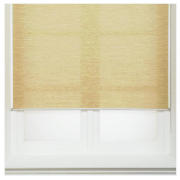 This natural colour roller blind is wall-mountable and easy to fit. The blind is made from ribbed pa