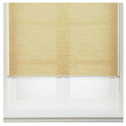 This natural colour roller blind is wall-mountable and easy to fit. The blind is made from ribbed pa