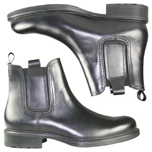 A County Chelsea boot from Jones Bootmaker. With covered gussets and pull up tab to aid fit.