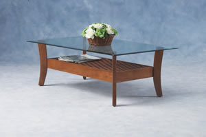 Raffles Glass Top Coffee Table