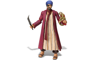 Unbranded Raiders of the Lost Ark - Monkey Man With Monkey