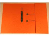 Unbranded Railex PL5 P1 mandarin foolscap Polifile with
