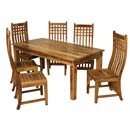 Raj Indian light 1.8 dining table with 6 chairs
