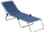 Ramses Blue Patterned Lounger with 3 Legs