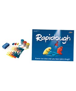 Rapidough is fun for all the family, the 3 coloured pots of dough, modeling mats and dough grabbers 