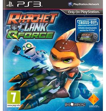 Its time to call in the Qforce with Ratchet and Clank - Qforce. Suitable for the PS3. Take your star spanning duo on another exciting story-based adventure. which marks a return to classic third-person co-op action. Enjoy classic Ratchet gameplay wit