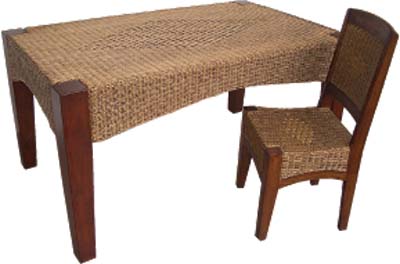 RATTAN 1.5m DINING TABLE