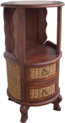 RATTAN WINE STAND