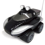 An exceedingly clever four wheel drive remote-controlled vehicle which has been developed to power a