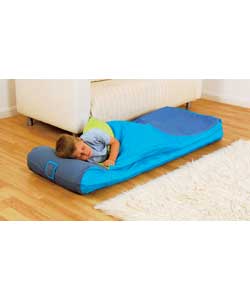 Comfy sleeping bag and air bed all in one.Ideal for sleepovers.Can be used in 3 positions for sittin