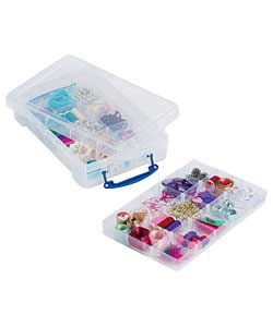 Unbranded Really Useful 4 Litre Hobby Box with 2 Organiser Trays