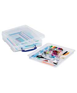 Unbranded Really Useful 7L Craft Box with Tray Insert