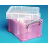 3 Litre Pink Really Useful Box. Dimensions:External(mm)-245x185x160