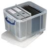Really Useful Box 35 Litres. Available in clear and also has files supplied. This is a web only