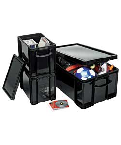 Unbranded Really Useful Recycled Boxes -1 x 64 litre and 2 x 19 litre