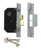 Unbranded Rebated 78.5mm Mortice Lock 2 Lever Satin
